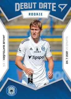 Matoušek Jakub SportZoo Fortuna Liga I.série 2021-22 Debut Date Rookie č.DR08