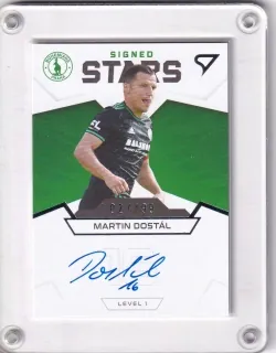 Dostál Martin SportZoo Fortuna Liga I.série 2021-22 Team Leaders Auto /199 -Level 1 č.S1-MD