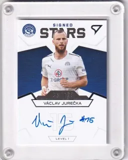 Jurečka Václav SportZoo Fortuna Liga I.série 2021-22 Team Leaders Auto /199 -Level 1 č.S1-VJ