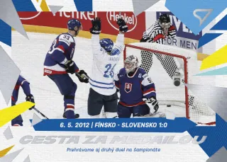 Fínsko - Slovensko 1:0  SportZoo SR Reprezentace 2023 Helsinské Striebro - Cesta Za Medailou č.CM-06