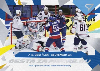 Usa - Slovensko 2:4  SportZoo SR Reprezentace 2023 Helsinské Striebro - Cesta Za Medailou č.CM-07