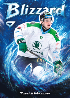 Tomáš Mazura SportZoo 2025-26 I.serie Blizzard č.BL-22