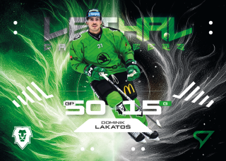 Dominik Lakatoš SportZoo 2025-26 I.serie Lethal Cannoneers č.LC-13