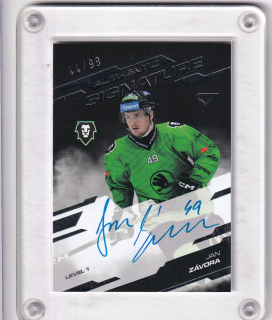 Jan Závora SportZoo 2025-26 I.serie Authentic Signature Level 1 xx/99 č.SL1-JZ