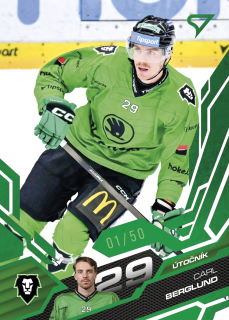 Carl Berglund  SportZoo  2025-26 II.serie Base Green /50 č.304