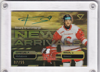 Renars Krastenbergs  SportZoo  2025-26 II.serie New Arrivals AUTO /55 č.NA-36