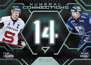 Chlapík – Musil  SportZoo  2025-26 II.serie Numeral Connections /25 č.NC-05