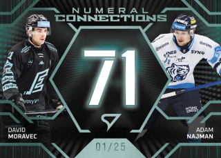 Moravec – Najman  SportZoo  2025-26 II.serie Numeral Connections /25 č.NC-15