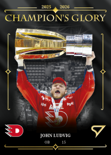 John Ludvig SportZoo Tipsport ELH 2025/26 III. PO Champions Glory č.CG-3