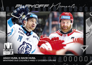 Adam Musil & David Musil SportZoo Tipsport ELH 2025/26 III. PO Play off Moments č.PM-10