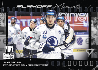Jake Gricius SportZoo Tipsport ELH 2025/26 III. PO Play off Moments č.PM-11
