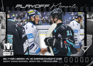 Bílí Tygři Liberec vs. HC Energie Karlovy Vary SportZoo Tipsport ELH 2025/26 III. PO Play off Moments č.PM-15