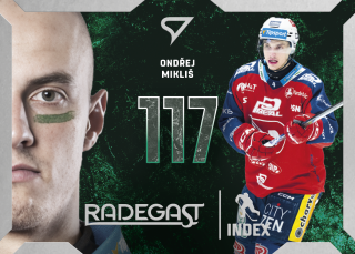 Ondřej Mikliš  SportZoo Tipsport ELH 2025/26 III. PO  Radegast Index č.RI-03