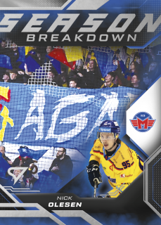 Nick Olesen  SportZoo Tipsport ELH 2025/26 III. PO  Season Breakdown č.SB-18