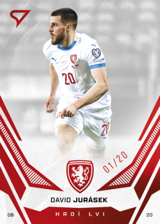Matěj Jurásek  SportZoo Hrdí lvi 2025 Řadovka Red /20 č.20