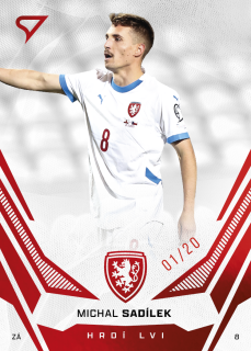 Michal Sadílek  SportZoo Hrdí lvi 2025 Řadovka Red /20 č.25