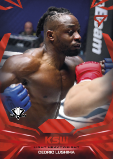 Cedric Lushima  SportZoo KSW 2026 Base Red č.088