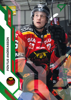 Pontus Andreasson  SportZoo SHL Švédsko 2025-26 I.série Base Green /30 č.008