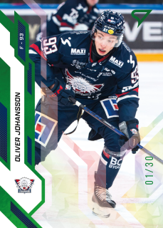 Oliver Johansson SportZoo SHL Švédsko 2025-26 I.série Base Green /30 č.209