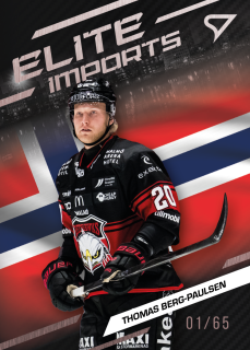 Thomas Berg-Paulsen  SportZoo SHL Švédsko 2025-26 I.série Elite Imports /65 č.EI-17