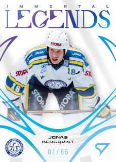 Jonas Bergqvist  SportZoo SHL Švédsko 2025-26 I.série Immortal Legends /65 č.IL-03