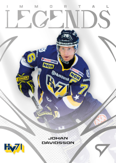 Johan Davidsson  SportZoo SHL Švédsko 2025-26 I.série Immortal Legends č.IL-05