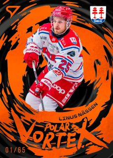 Linus Nässén  SportZoo SHL Švédsko 2025-26 I.série Polar Vortex /65 č.PV-19