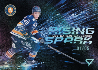 Leo Sahlin Wallenius  SportZoo SHL Švédsko 2025-26 I.série Rising Spark /65 č.RS-09