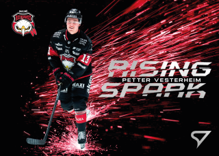 Petter Vesterheim  SportZoo SHL Švédsko 2025-26 I.série Rising Spark č.RS-10