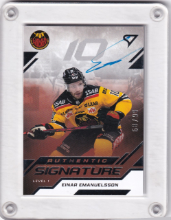 Einar Emanuelsson  SportZoo SHL Švédsko 2025-26 I.série Authentic Signature Level 1 xx/99 č.SL1-EE