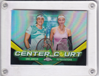 Kvitová Petra Topps Chrome 2024 Center Court - Ons Jabeur č.CCC-JK
