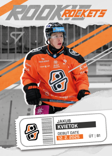 JAKUB KVIETOK SportZoo Tipos 2025-26 I.série Rookie Rockets č.RR-01