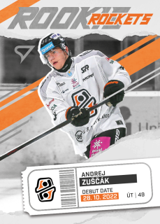 ANDREJ ZUŠČÁK SportZoo Tipos 2025-26 I.série Rookie Rockets č.RR-02