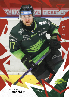 MICHAL JUŠČÁK  SportZoo Tipos 2025-26 II.série Base Red Light /30 č.241