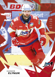 HUDSON ELYNUIK  SportZoo Tipos 2025-26 II.série Base Red Light /30 č.309
