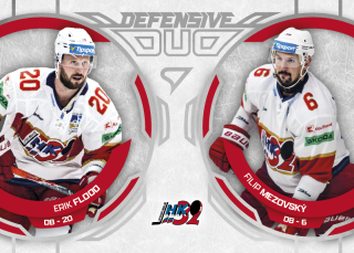 ERIK FLOOD-FILIP MEZOVSKÝ  SportZoo Tipos 2025-26 II.série Defensive Duo č.DD-17