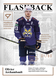 OLIVIER ARCHAMBAULT  SportZoo Tipos 2025-26 II.série Flashback /60 č.FB-06