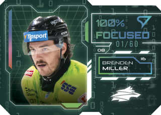 BRENDEN MILLER  SportZoo Tipos 2025-26 II.série 100% Focused /60 č.FS-05