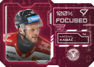 MICHAL KABÁČ  SportZoo Tipos 2025-26 II.série 100% Focused č.FS-10