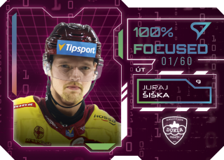 JURAJ ŠIŠKA  SportZoo Tipos 2025-26 II.série 100% Focused /60 č.FS-13