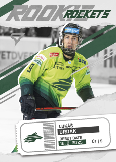 LUKÁŠ URDÁK  SportZoo Tipos 2025-26 II.série Rookie Rockets č.RR-14