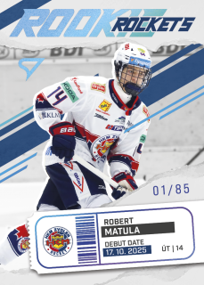 ROBERT MATULA  SportZoo Tipos 2025-26 II.série Rookie Rockets /85 č.RR-17