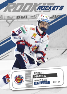ROBERT MATULA  SportZoo Tipos 2025-26 II.série Rookie Rockets č.RR-17