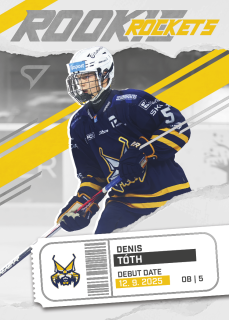 DENIS TÓTH  SportZoo Tipos 2025-26 II.série Rookie Rockets č.RR-18