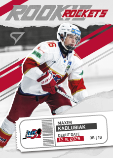 MAXIM KADLUBIAK  SportZoo Tipos 2025-26 II.série Rookie Rockets č.RR-26