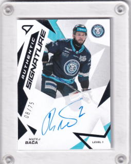 MATEJ BAČA  SportZoo Tipos 2025-26 II.série Authentic signature - Level 1 xx/75 č.SL1-MB