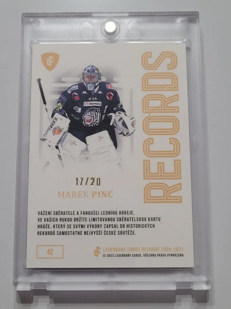 Pinc Marek LC Rekordy ELH 2023 Gold /20 č.42
