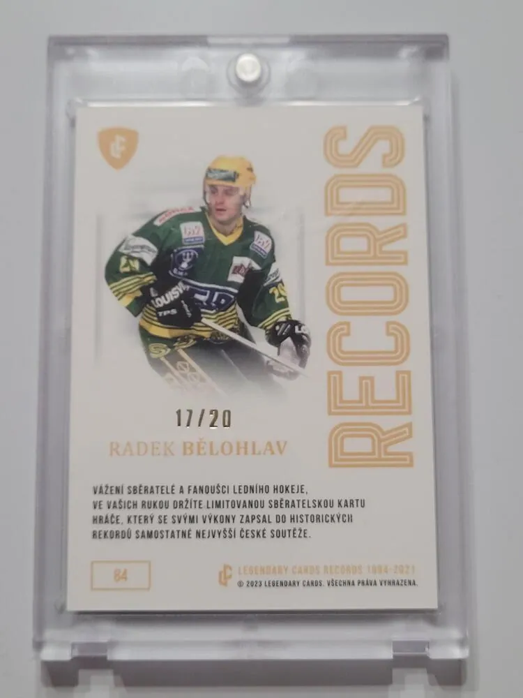 Bělohlav Radek LC Rekordy ELH 2023 Gold /20 č.84