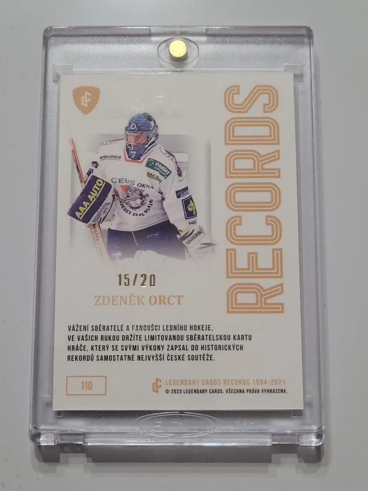 Orct Zdeněk LC Rekordy ELH 2023 Gold /20 č.110