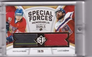 Olesz a Kašpar Rozstislav a Lukáš MK Národní tým 2021-22 Special Forces Dual (Stick/Jersey) - /20 č.SF-03